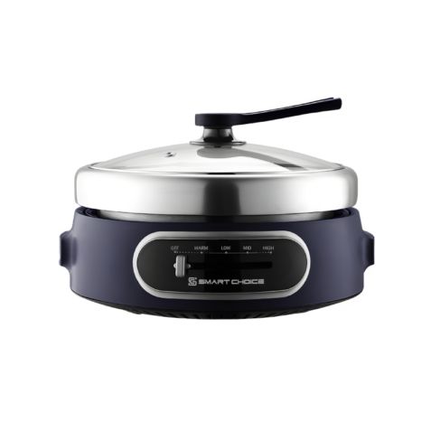 Nồi Lẩu Tròn Kèm Khay Nướng Smartchoice LND002 - Dung tích 4L